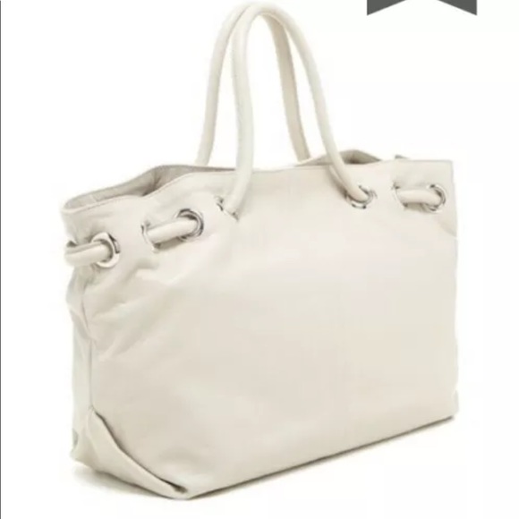 Furla hobo small tote genuine leather purse white - Picture 11 of 11